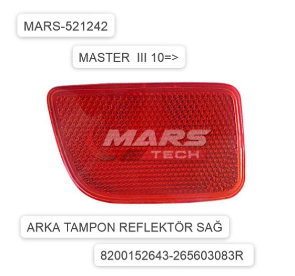 MARS-M521242 Tampon Reflektörü Arka Sol
