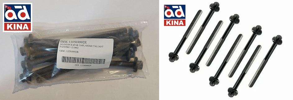 OEM-110569992R Silindir Kapak Saplaması Takımı