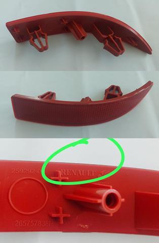 OEM-265757838R Sol Arka Tampon Reflektörü