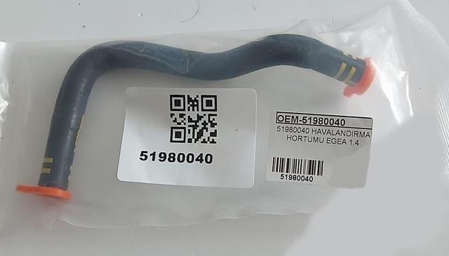 OEM-51980040 Karter Havalandırma Hortumu Fiat Egea
