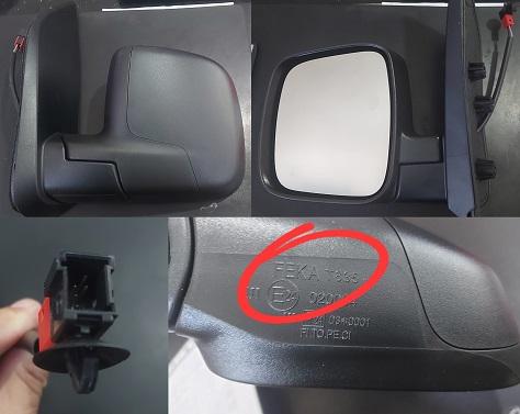 OEM-735674070 Sağ Dış Dikiz Aynası Fiat Fiorino