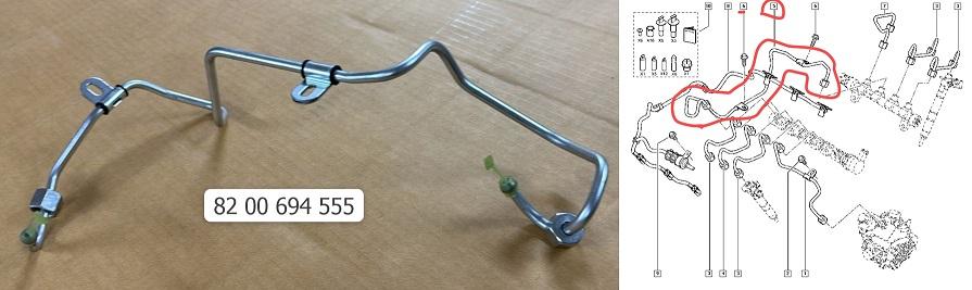 OEM-8200694555 Yakıt Enjektörü Renault Laguna III