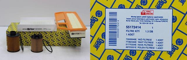 OPAR-55172414 Filtre Seti Fiat Doblo