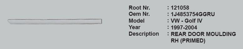 ROOT-121058 Sağ Arka Kapı Çıtası